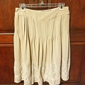 Host Pick Chico's Sequin Fancy Embroidered Skirt